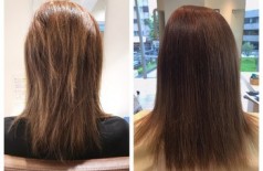 ハイダメージ毛にストレート💇