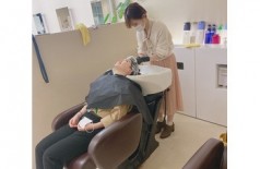 新人ちゃんたちのシャンプーレッスン