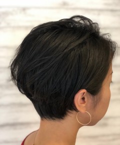 ハンサムショート×ダークグレージュ