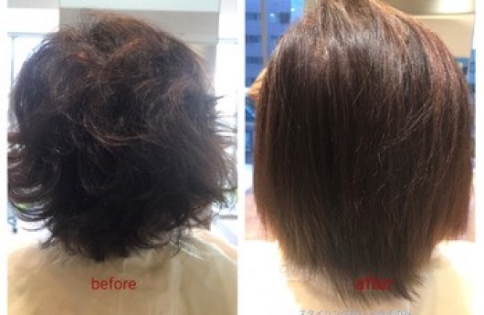 ショートスタイルにストレート👩